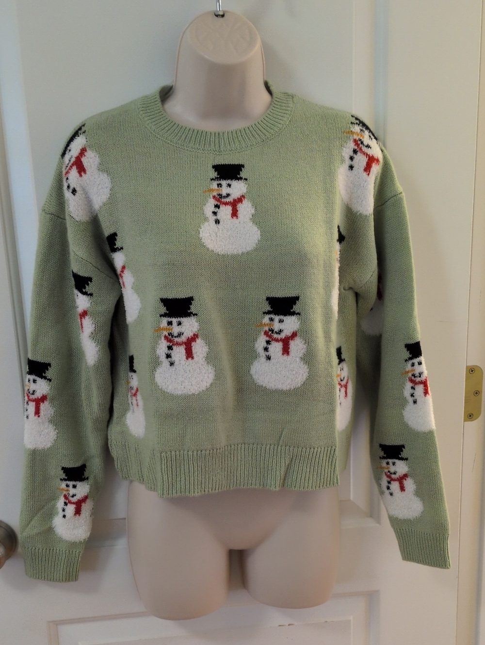 Poof New York Snowman Christmas Sweater